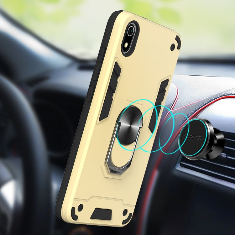 For Xiaomi Redmi 7A 2 in 1 Armour Series PC + TPU Protective Case with Ring Holder