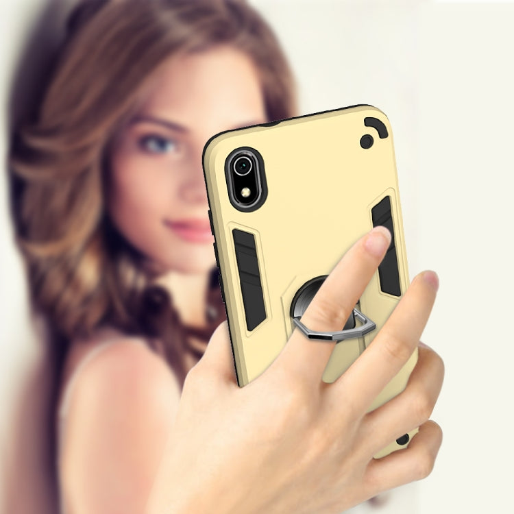 For Xiaomi Redmi 7A 2 in 1 Armour Series PC + TPU Protective Case with Ring Holder