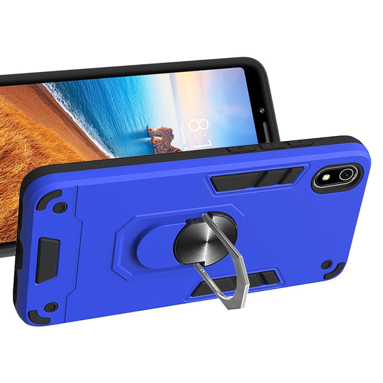 For Xiaomi Redmi 7A 2 in 1 Armour Series PC + TPU Protective Case with Ring Holder
