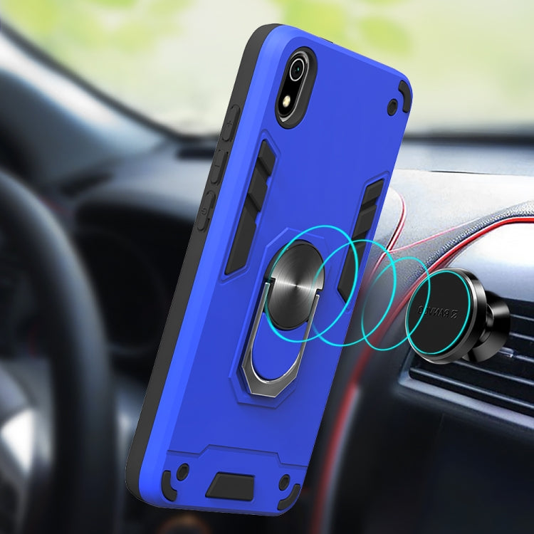For Xiaomi Redmi 7A 2 in 1 Armour Series PC + TPU Protective Case with Ring Holder
