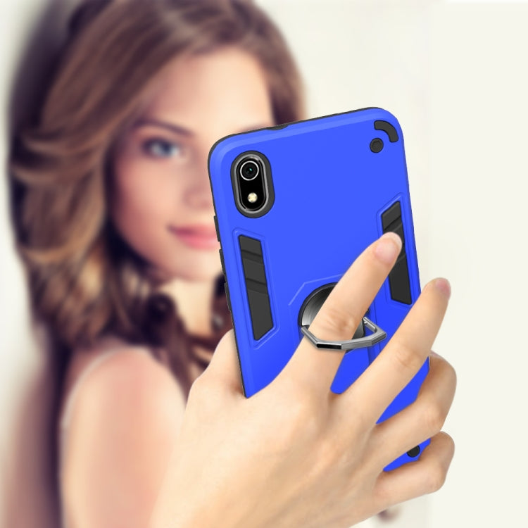 For Xiaomi Redmi 7A 2 in 1 Armour Series PC + TPU Protective Case with Ring Holder