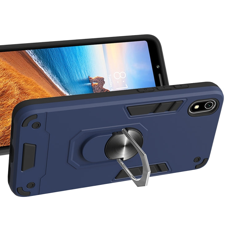 For Xiaomi Redmi 7A 2 in 1 Armour Series PC + TPU Protective Case with Ring Holder