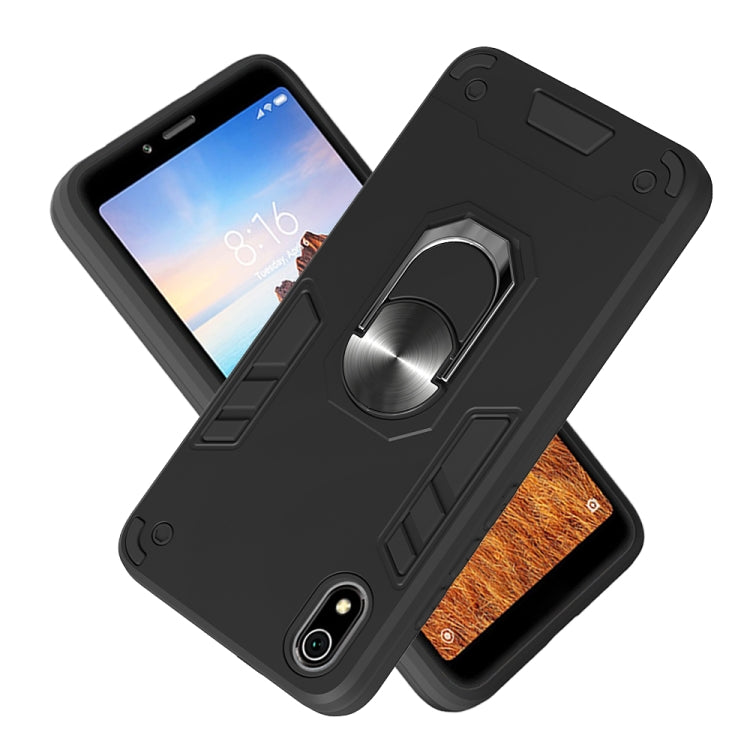 For Xiaomi Redmi 7A 2 in 1 Armour Series PC + TPU Protective Case with Ring Holder
