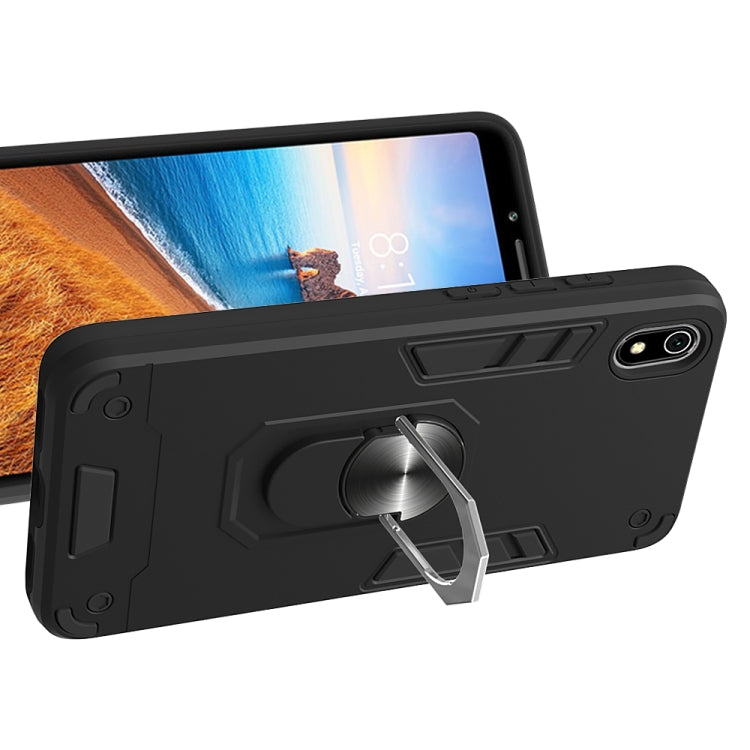 For Xiaomi Redmi 7A 2 in 1 Armour Series PC + TPU Protective Case with Ring Holder