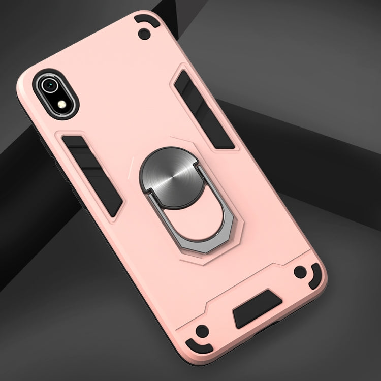 For Xiaomi Redmi 7A 2 in 1 Armour Series PC + TPU Protective Case with Ring Holder
