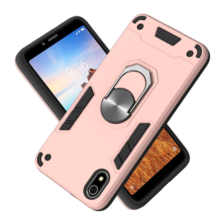 For Xiaomi Redmi 7A 2 in 1 Armour Series PC + TPU Protective Case with Ring Holder
