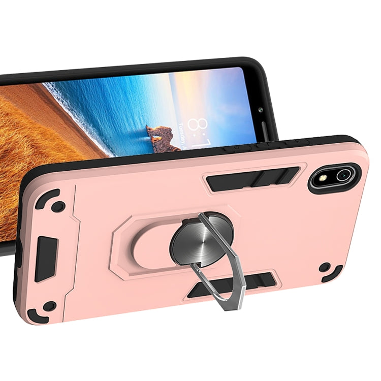 For Xiaomi Redmi 7A 2 in 1 Armour Series PC + TPU Protective Case with Ring Holder