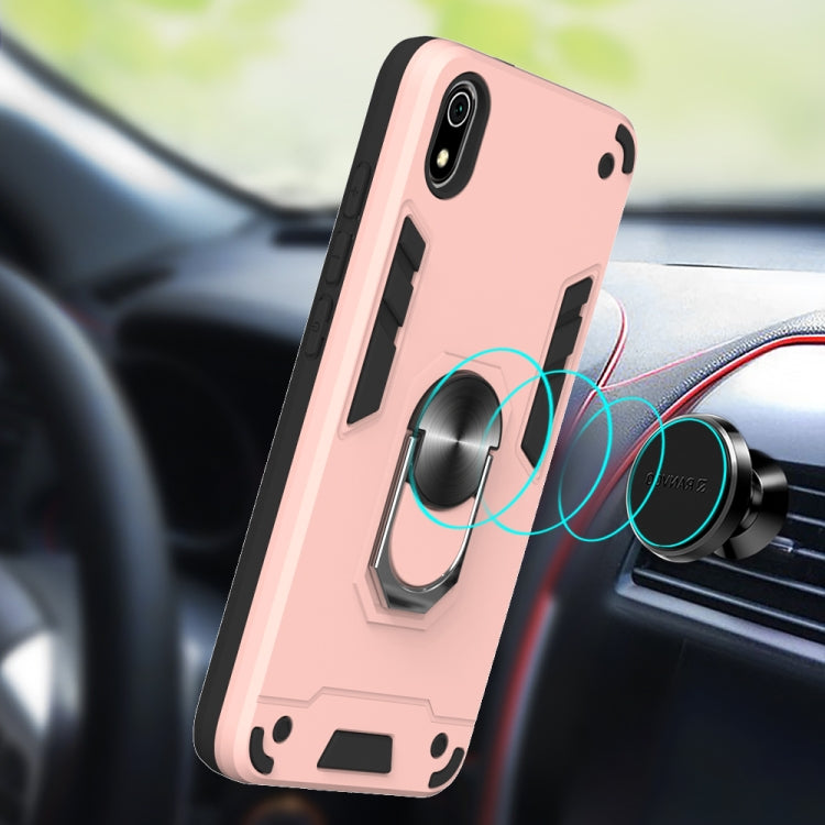 For Xiaomi Redmi 7A 2 in 1 Armour Series PC + TPU Protective Case with Ring Holder