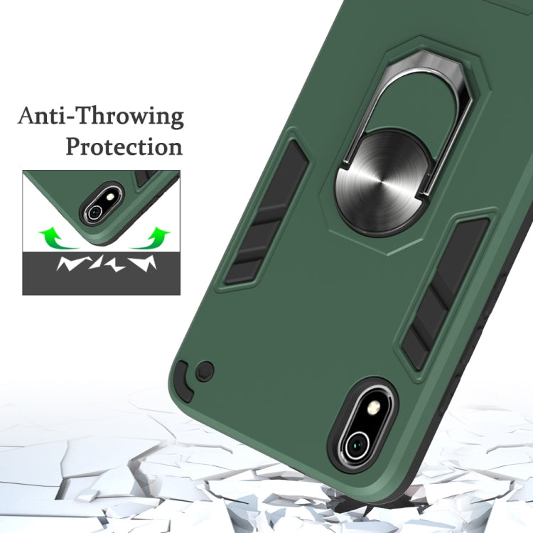 For Xiaomi Redmi 7A 2 in 1 Armour Series PC + TPU Protective Case with Ring Holder