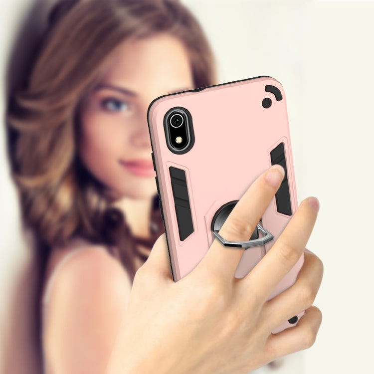 For Xiaomi Redmi 7A 2 in 1 Armour Series PC + TPU Protective Case with Ring Holder