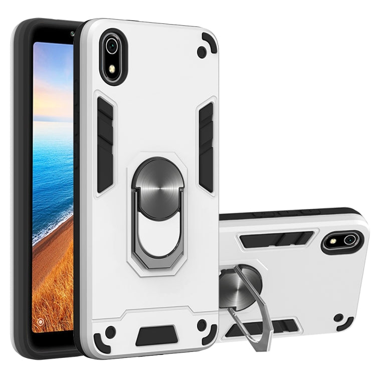 For Xiaomi Redmi 7A 2 in 1 Armour Series PC + TPU Protective Case with Ring Holder