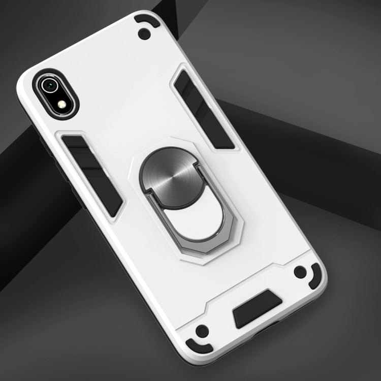For Xiaomi Redmi 7A 2 in 1 Armour Series PC + TPU Protective Case with Ring Holder