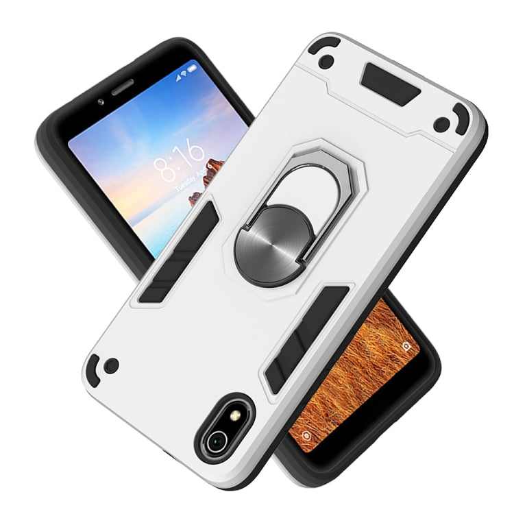 For Xiaomi Redmi 7A 2 in 1 Armour Series PC + TPU Protective Case with Ring Holder