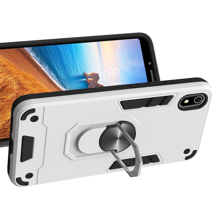 For Xiaomi Redmi 7A 2 in 1 Armour Series PC + TPU Protective Case with Ring Holder