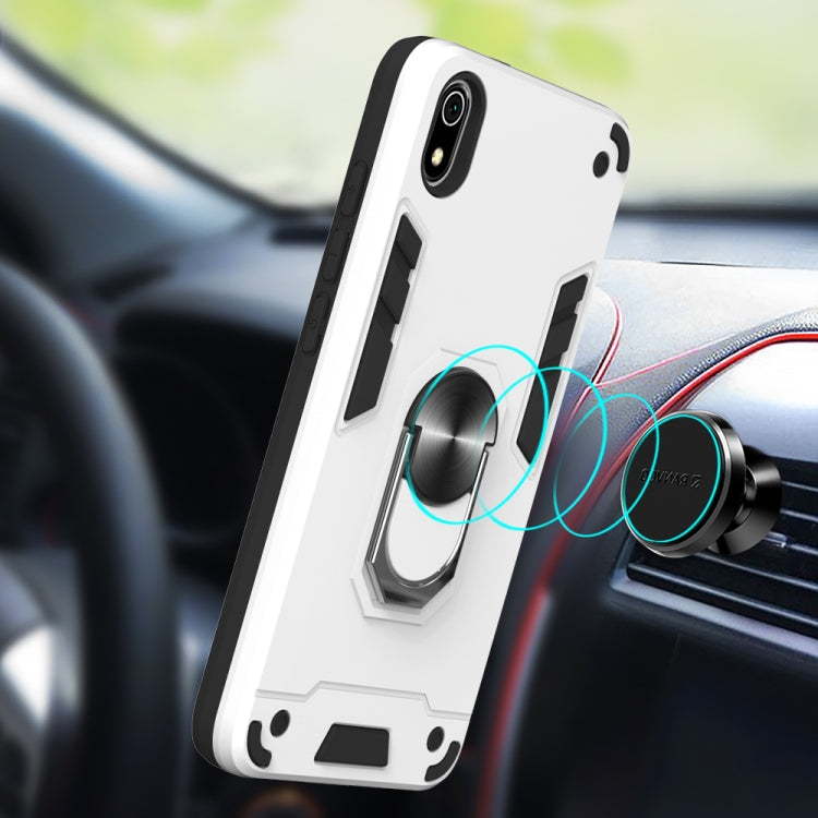 For Xiaomi Redmi 7A 2 in 1 Armour Series PC + TPU Protective Case with Ring Holder