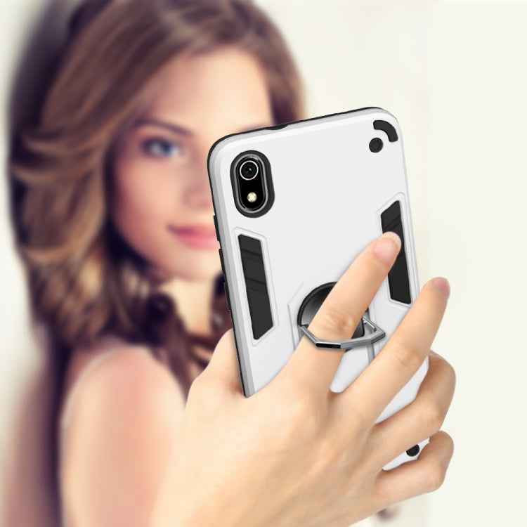 For Xiaomi Redmi 7A 2 in 1 Armour Series PC + TPU Protective Case with Ring Holder