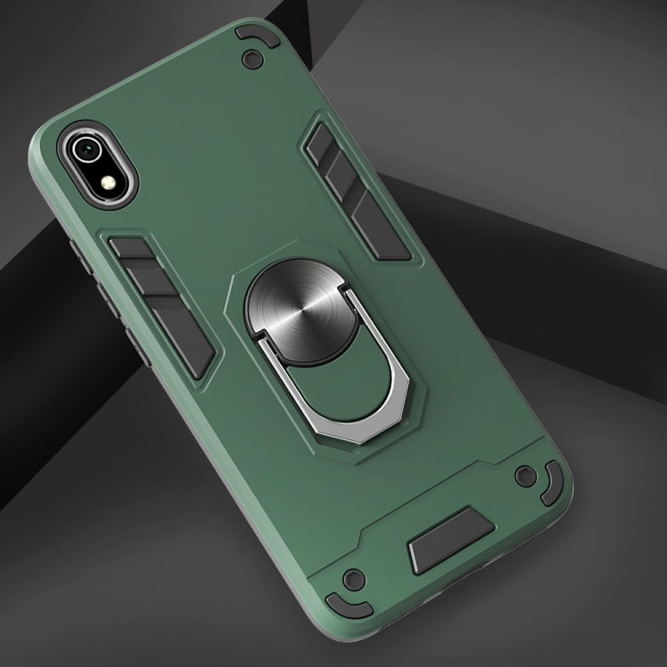 For Xiaomi Redmi 7A 2 in 1 Armour Series PC + TPU Protective Case with Ring Holder