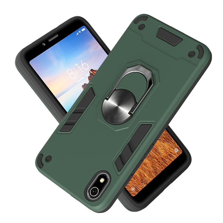 For Xiaomi Redmi 7A 2 in 1 Armour Series PC + TPU Protective Case with Ring Holder
