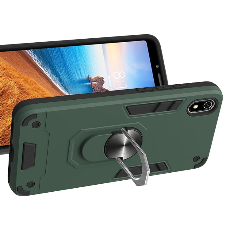 For Xiaomi Redmi 7A 2 in 1 Armour Series PC + TPU Protective Case with Ring Holder