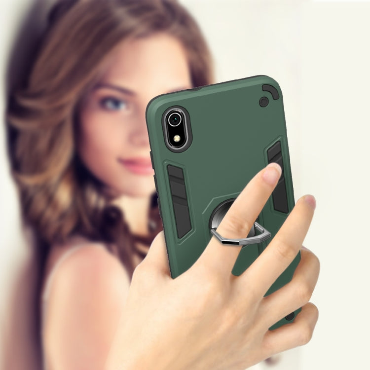 For Xiaomi Redmi 7A 2 in 1 Armour Series PC + TPU Protective Case with Ring Holder
