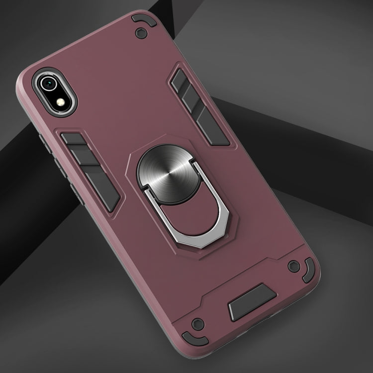 For Xiaomi Redmi 7A 2 in 1 Armour Series PC + TPU Protective Case with Ring Holder