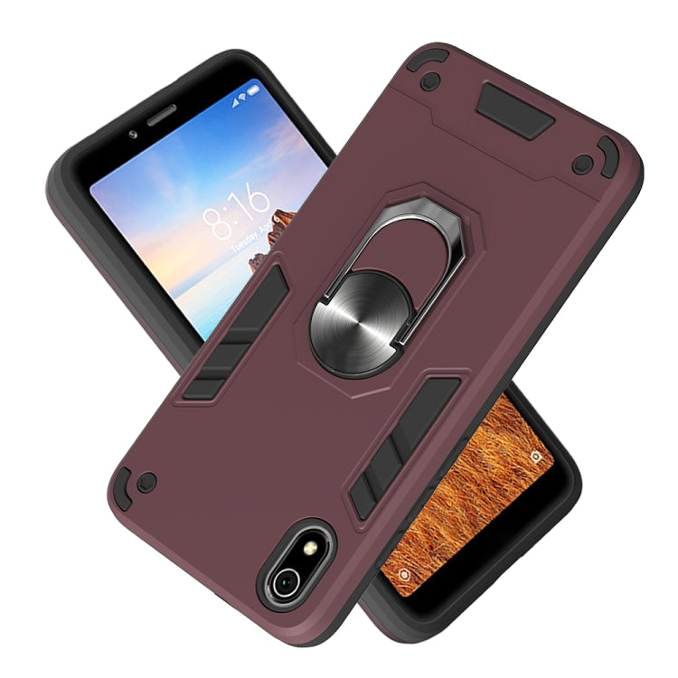 For Xiaomi Redmi 7A 2 in 1 Armour Series PC + TPU Protective Case with Ring Holder