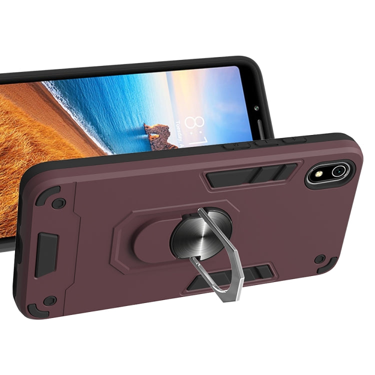 For Xiaomi Redmi 7A 2 in 1 Armour Series PC + TPU Protective Case with Ring Holder