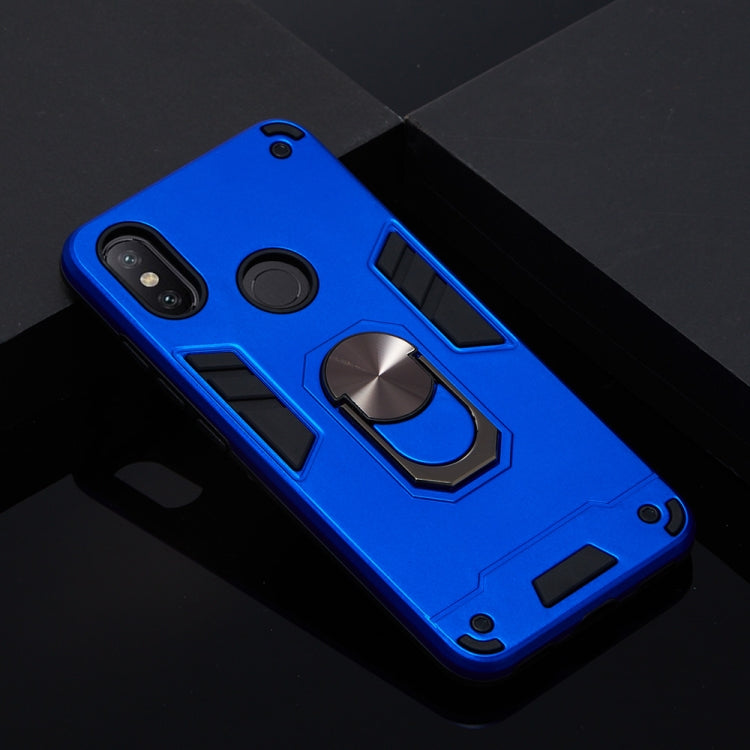 For Xiaomi Mi 6X / A2 2 in 1 Armour Series PC + TPU Protective Case with Ring Holder