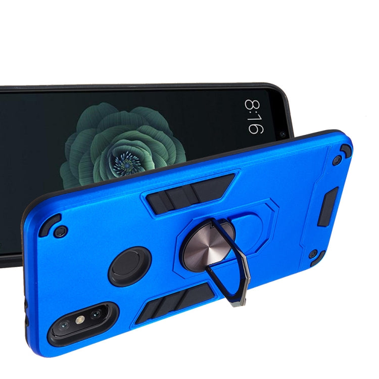 For Xiaomi Mi 6X / A2 2 in 1 Armour Series PC + TPU Protective Case with Ring Holder