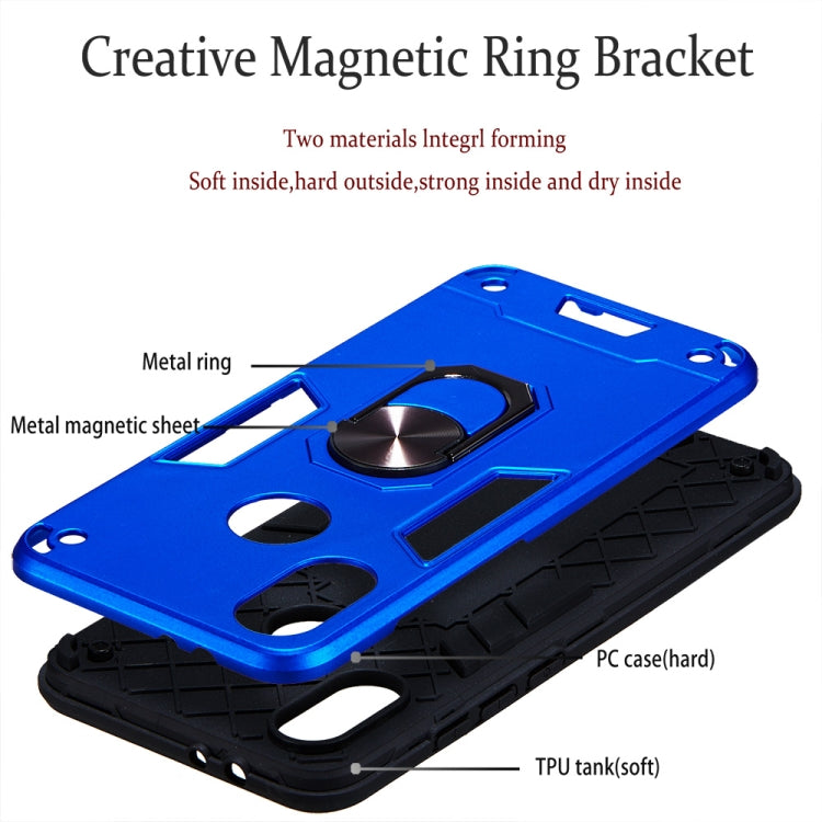 For Xiaomi Mi 6X / A2 2 in 1 Armour Series PC + TPU Protective Case with Ring Holder