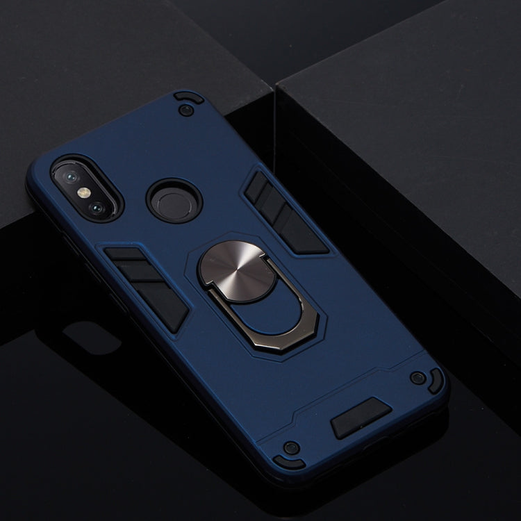 For Xiaomi Mi 6X / A2 2 in 1 Armour Series PC + TPU Protective Case with Ring Holder