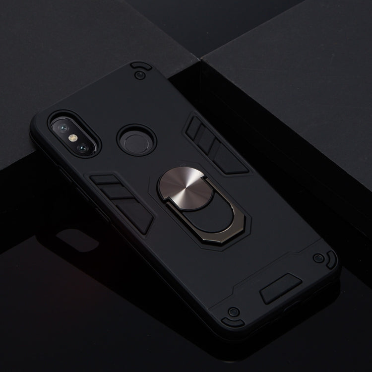 For Xiaomi Mi 6X / A2 2 in 1 Armour Series PC + TPU Protective Case with Ring Holder