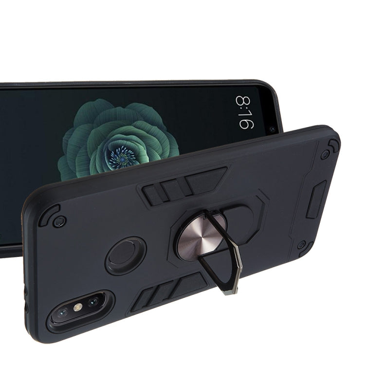 For Xiaomi Mi 6X / A2 2 in 1 Armour Series PC + TPU Protective Case with Ring Holder