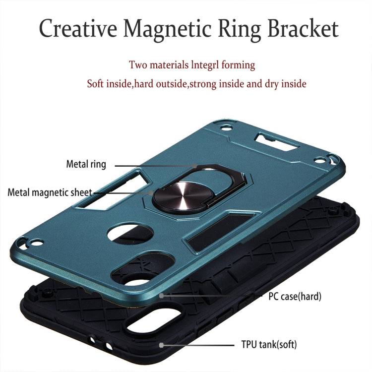 For Xiaomi Mi 6X / A2 2 in 1 Armour Series PC + TPU Protective Case with Ring Holder
