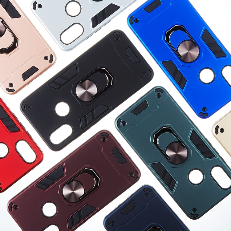 For Xiaomi Mi 6X / A2 2 in 1 Armour Series PC + TPU Protective Case with Ring Holder