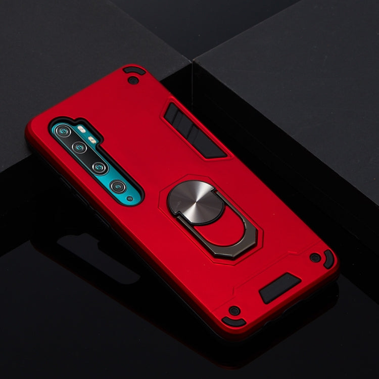 For Xiaomi Mi CC9 Pro / Mi Note 10 / Mi Note 10 Pro 2 in 1 Armour Series PC + TPU Protective Case with Ring Holder