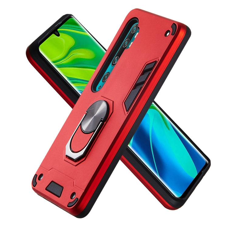 For Xiaomi Mi CC9 Pro / Mi Note 10 / Mi Note 10 Pro 2 in 1 Armour Series PC + TPU Protective Case with Ring Holder