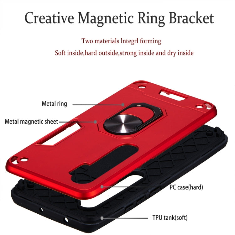 For Xiaomi Mi CC9 Pro / Mi Note 10 / Mi Note 10 Pro 2 in 1 Armour Series PC + TPU Protective Case with Ring Holder