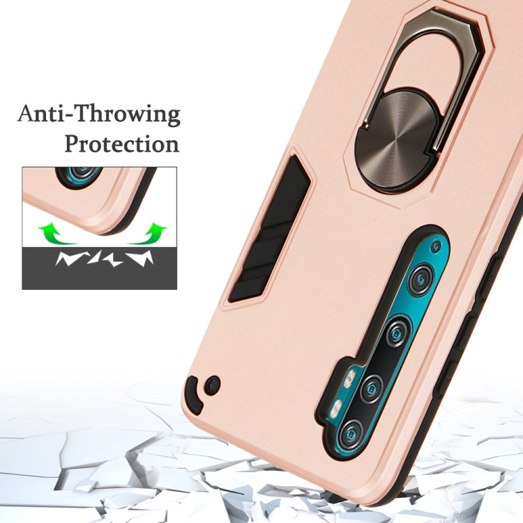 For Xiaomi Mi CC9 Pro / Mi Note 10 / Mi Note 10 Pro 2 in 1 Armour Series PC + TPU Protective Case with Ring Holder