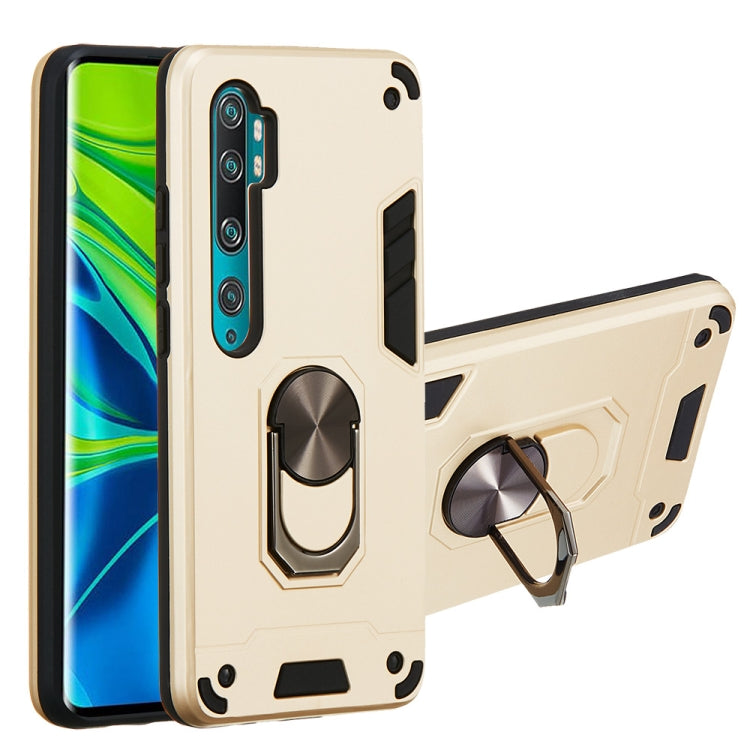 For Xiaomi Mi CC9 Pro / Mi Note 10 / Mi Note 10 Pro 2 in 1 Armour Series PC + TPU Protective Case with Ring Holder