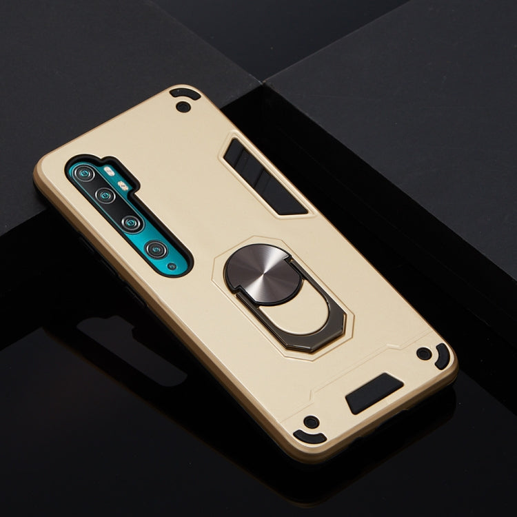 For Xiaomi Mi CC9 Pro / Mi Note 10 / Mi Note 10 Pro 2 in 1 Armour Series PC + TPU Protective Case with Ring Holder