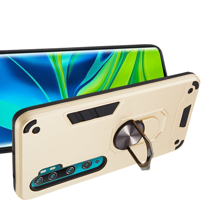 For Xiaomi Mi CC9 Pro / Mi Note 10 / Mi Note 10 Pro 2 in 1 Armour Series PC + TPU Protective Case with Ring Holder