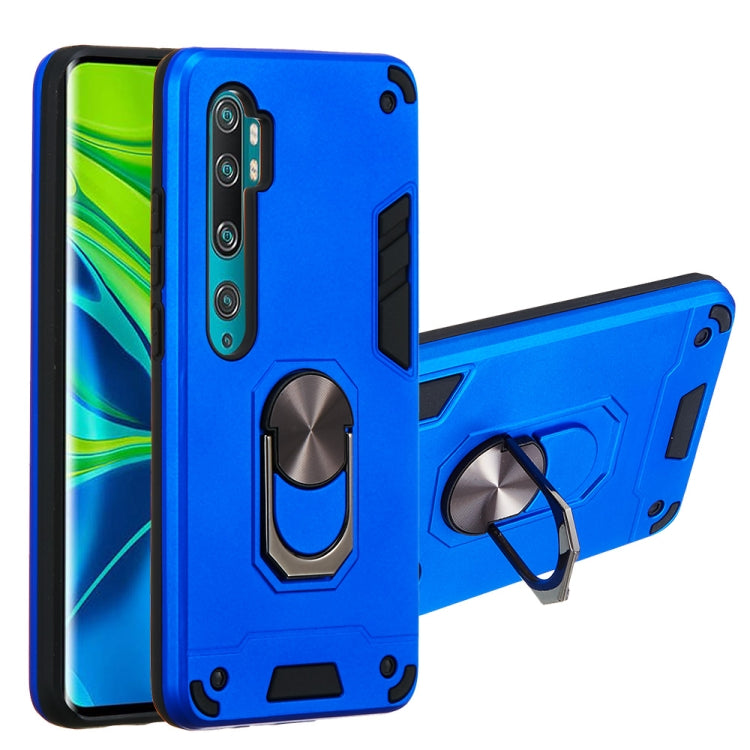 For Xiaomi Mi CC9 Pro / Mi Note 10 / Mi Note 10 Pro 2 in 1 Armour Series PC + TPU Protective Case with Ring Holder