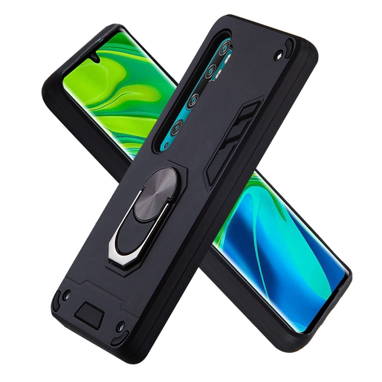 For Xiaomi Mi CC9 Pro / Mi Note 10 / Mi Note 10 Pro 2 in 1 Armour Series PC + TPU Protective Case with Ring Holder