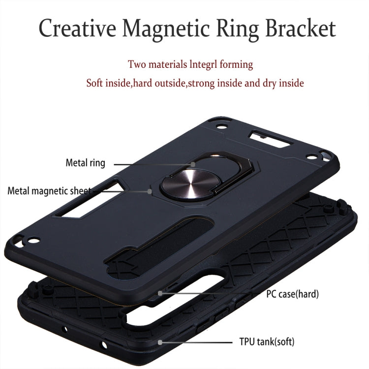 For Xiaomi Mi CC9 Pro / Mi Note 10 / Mi Note 10 Pro 2 in 1 Armour Series PC + TPU Protective Case with Ring Holder