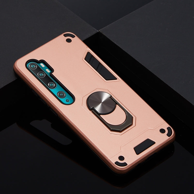 For Xiaomi Mi CC9 Pro / Mi Note 10 / Mi Note 10 Pro 2 in 1 Armour Series PC + TPU Protective Case with Ring Holder
