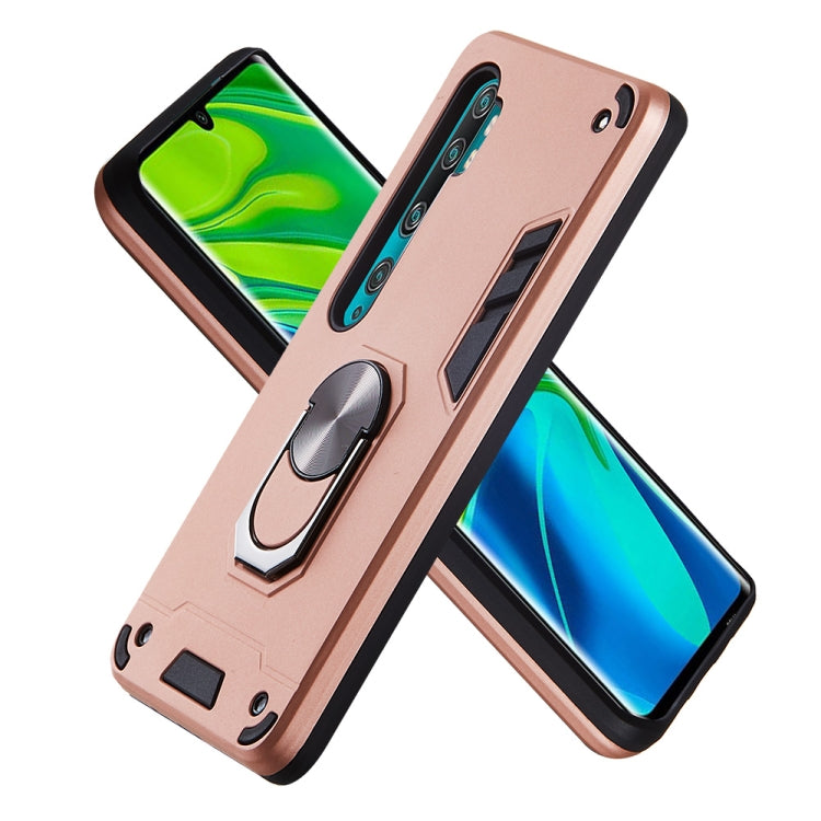 For Xiaomi Mi CC9 Pro / Mi Note 10 / Mi Note 10 Pro 2 in 1 Armour Series PC + TPU Protective Case with Ring Holder