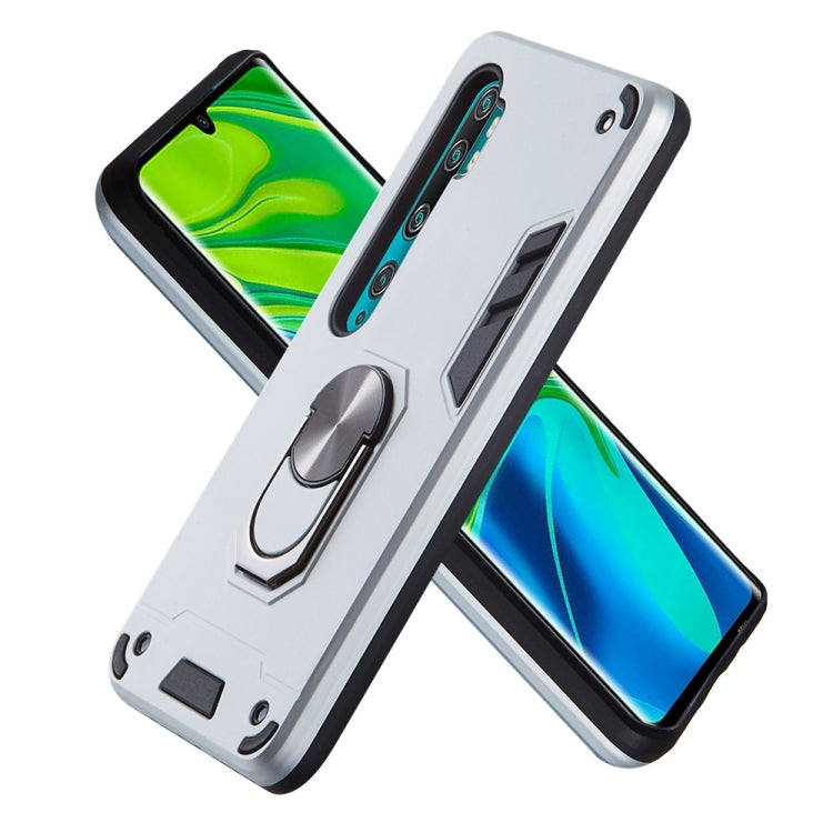 For Xiaomi Mi CC9 Pro / Mi Note 10 / Mi Note 10 Pro 2 in 1 Armour Series PC + TPU Protective Case with Ring Holder