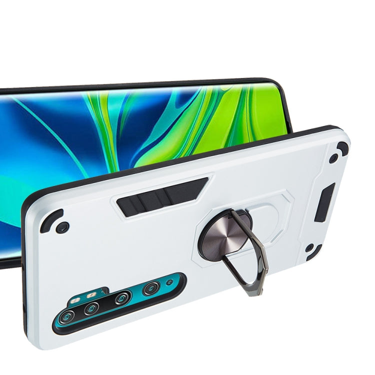For Xiaomi Mi CC9 Pro / Mi Note 10 / Mi Note 10 Pro 2 in 1 Armour Series PC + TPU Protective Case with Ring Holder