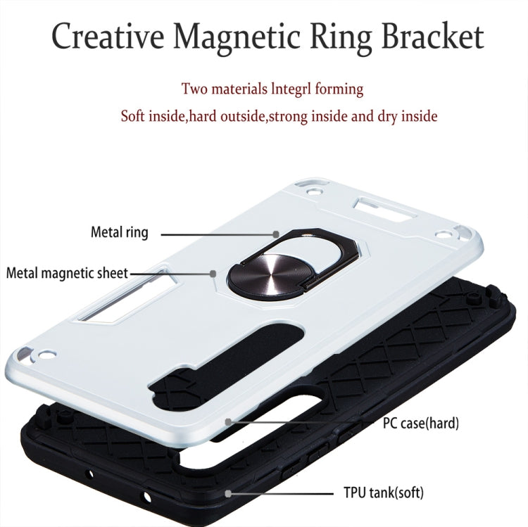For Xiaomi Mi CC9 Pro / Mi Note 10 / Mi Note 10 Pro 2 in 1 Armour Series PC + TPU Protective Case with Ring Holder